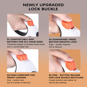 Ingrosso Lusso 5m ABS guinzaglio cane retrattile durevole Custom Pet guinzaglio con TPE Poop sacchetto Dispenser per il cane che cammina stile classico - Product Image 6