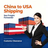 Transport aérien professionnel DDP porte-à-porte Chine-USA avec assistance 24/7 et assurance pour l'importation de produits commerciaux