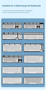Teclas Personalizadas Iceberg PBT con Tema de Iceberg, 139 Teclas, en Inglés, Japonés, Ruso, Coreano, <span class=keywords><strong>Español</strong></span>, Francés, Alemán y Portugués - Product Image 6