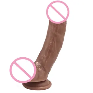 Büyük gerçekçi Dildo seks oyuncakları yetişkin yumuşak silikon Penis