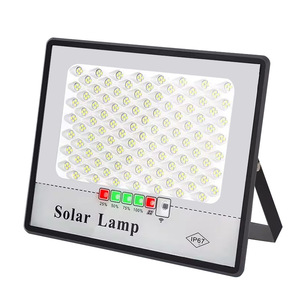 Projecteur solaire 100W LED extérieur IP67 étanche avec télécommande, montage en surface, corps en aluminium - Product Image 1