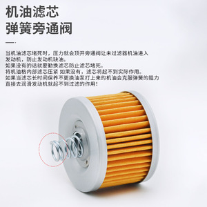 กรองน้ำมันเครื่องมอเตอร์ไซค์ FZTJJYLX ยามาฮ่า YBR150 ZBAJAJ ใช้ได้กับเกียร์ธรรมดา MT - Product Image 3