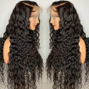 Wig Rambut Manusia Keriting Renda Depan Kualitas Murah Wig Rambut Manusia Renda Penuh untuk WANITA HITAM HD Wig Frontal Renda