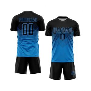 Short Sleeve Soccer Football Jersey Set Breathable Quick Dry Performance Match Training Uniform <b>Shirt</b> and Shorts for Men Youth - Product Image 1