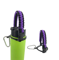 Sangle de bouteille d'eau randonnée Paracord poignée transporteur bouteille accessoires accessoires Sport nautique bouteille poignée sangles
