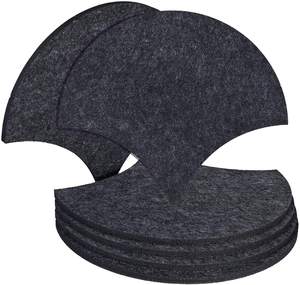 एचजे उच्च गुणवत्ता वाले ध्वनिरोधी पैनल पॉलिएस्टर फाइबर काले ध्वनिक पैनल दीवार के लिए पालतू जानवरों के लिए दीवार टाइल हेक्सागोन चैम्फर्ड - Product Image 2