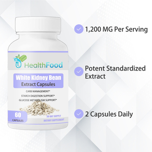 OEM ODM White Kidney Bean Extract Capsules with Common Bean Supports Metabolism Thermogenesis Digestive Health Capsules - Product Image 3