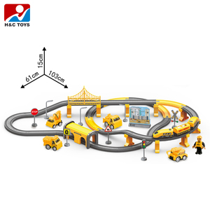 Electric Engineering Diy Railway <strong>Train</strong> <strong>Set</strong> Car Toy <strong>Track</strong> with Sound - Product Image 2