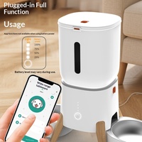 Distributeur automatique intelligent pour animaux de compagnie 5L, contrôlé par application, avec double gamelle, pour chats et chiens