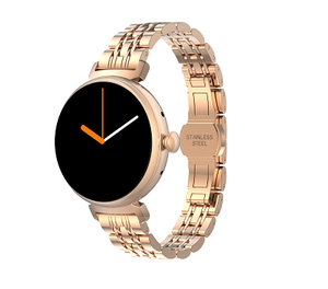 Reloj Inteligente DM70 para Mujer, Pantalla AMOLED de 1.04 Pulgadas, IP68, Correa de Cuero, para Llamadas Bluetooth, Monitor de Actividad Física, Aplicación FitCloudPro, <span class=keywords><strong>Android</strong></span> - Product Image 3