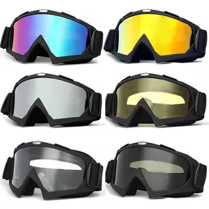 Lunettes de moto Dirt Bike Coupe-vent ATV Lunettes de course anti-poussière avec CE