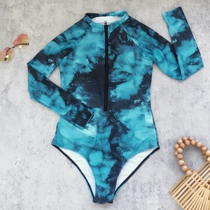 <span class=keywords><strong>Maillot</strong></span> <span class=keywords><strong>de</strong></span> <span class=keywords><strong>bain</strong></span> une pièce rétro imprimé avec jupe <span class=keywords><strong>de</strong></span> plage <span class=keywords><strong>taille</strong></span> <span class=keywords><strong>haute</strong></span>, à manches longues et fermeture éclair, personnalisé et tendance pour <span class=keywords><strong>femme</strong></span>, collection TW 2026 - Product Image 2