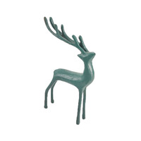 Statues de cerfs dorés en fonte personnalisées, statues de rennes en métal, décorations pour la maison, accents décoratifs de Noël, artisanat