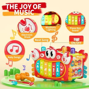 <span class=keywords><strong>Cubo</strong></span> ocupado <span class=keywords><strong>Montessori</strong></span> 12 en 1 para bebés, juguete multifunción para niños pequeños, Desarrollo Educativo temprano, <span class=keywords><strong>Cubo</strong></span> <span class=keywords><strong>de</strong></span> actividad sensorial con música ligera - Product Image 4