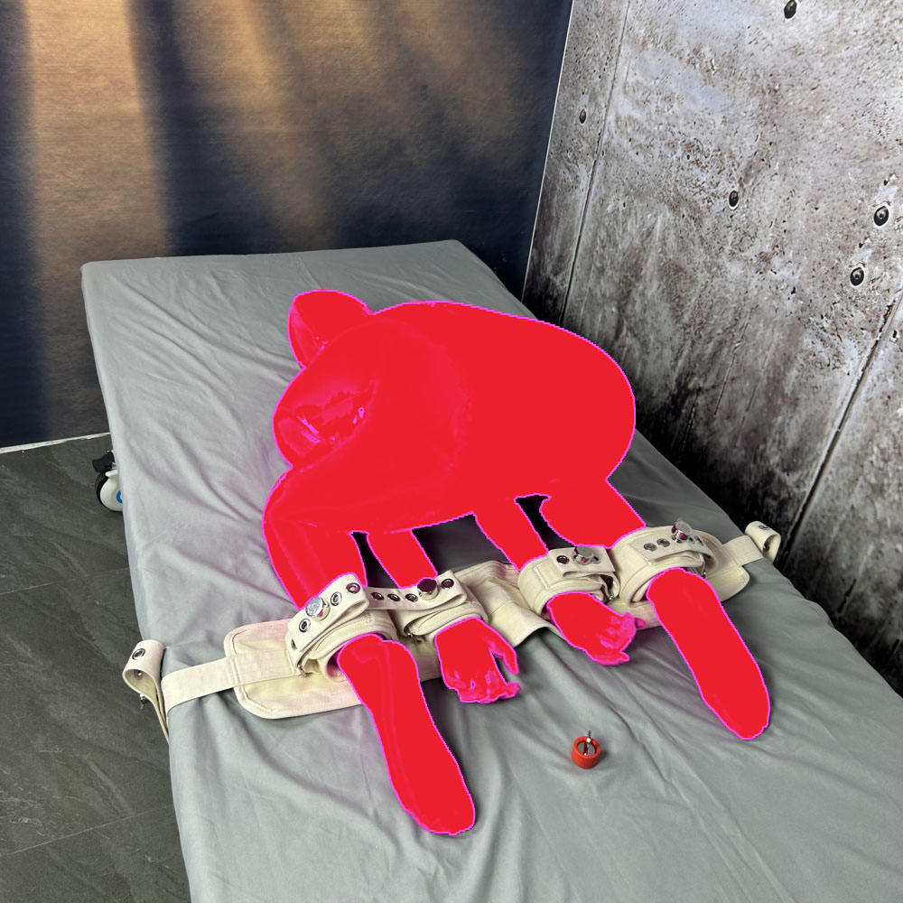 Cinturón Beige+6 Cerraduras de PVC+1 Llave