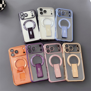 Funda Magnética Invisible de Silicona Electrochapada para iPhone 18 17 Air 16 15 14 Plus 13 12 11 Pro Max, Cubierta Trasera Suave - Product Image 1