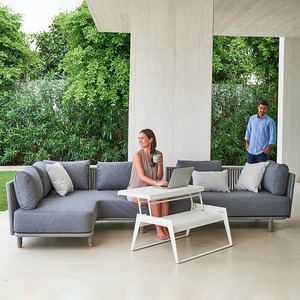 Sofá de Ratán para Exteriores de Una Plaza, Estructura de Aleación de Aluminio, Ratán de PE Resistente a los Rayos UV, Muebles de Jardín Impermeables - Product Image 5