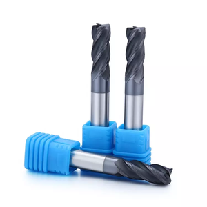 Hrc45 <span class=keywords><strong>4</strong></span> sáo góc bán kính cuối nhà máy <span class=keywords><strong>tungsten</strong></span> <span class=keywords><strong>carbide</strong></span> lớp phủ màu đen CNC phay Cutter cho thép hợp kim nhôm khuôn công cụ - Product Image 5