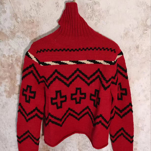 Pull et pull à col roulé en laine et lin pour femmes Design de vêtements élégant - Product Image 1