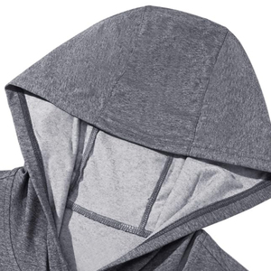 Sweat à capuche pour homme en molleton 100% coton, qualité supérieure, coupe classique, teinture unie numérique, pour la salle de sport, hiver - Product Image 3