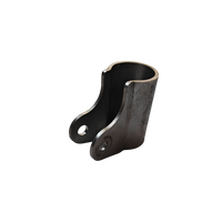 Collier de serrage à ressort en acier inoxydable noir, prix d'usine