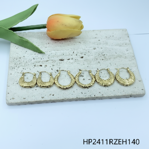 Orecchini pendenti alla moda placcati in oro Valore Pacco 3 paia Per carta disegni alla moda Per ogni giorno e feste - Product Image 1