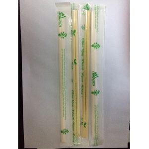 Palillos desechables de bambú 21-24 cm de alta calidad nueva Parte superior hecha en Vietnam con logotipo de cubierta de papel a granel - Product Image 6