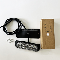 Ultra Slim LED Grille Lighthead Rojo Azul Ámbar Verde 12 LED Luz estroboscópica Flash DE EMERGENCIA Luz de advertencia LTD2261B