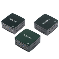 Máy Tính PC Mini Không Quạt Kim Loại HD-MI Kép 4K 8GB DDR4 256GB SSD J4105 J4125 Mini PC Công Nghiệp