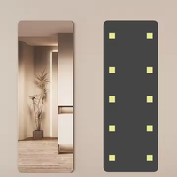 Modern 3D Self-Adhesive Full-Length Decorative Mirror Wall Stickers for Bedroom Home-Waterproof for Living Room Background Wall