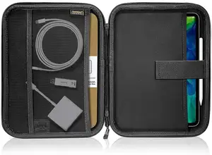 Capa para bolsa de laptop, capa impermeável de poliéster 13 polegadas para macbook pro 13 barra de toque com eva à prova de choque interna