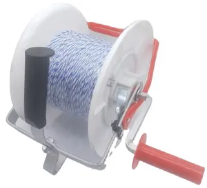 Plastic geared fence reel