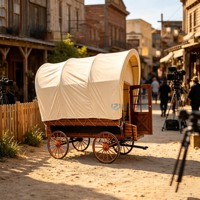 Vente en gros ZHENDA Remorque de camping vintage en acier avec tente, de luxe, pour l'extérieur, taille personnalisable, légère