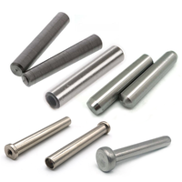 GCr15 Bearing Steel Hardened High Precision Cylindrical Dowel Pin Internal Threaded Locating Pin M3 M4 M5 M6 M8 Zinc Plated