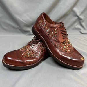 Goodyear Zapatos DE TRABAJO hechos a mano Zapatos de cuero retro Zapatos de <span class=keywords><strong>hombre</strong></span> de cuero de <span class=keywords><strong>caballo</strong></span> con remaches lavados con agua - Product Image 6