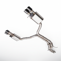Convient pour Audi A5 3.2 2007-2012, tuyau d'échappement en acier inoxydable haute performance avec silencieux à valve, système d'échappement cat-back