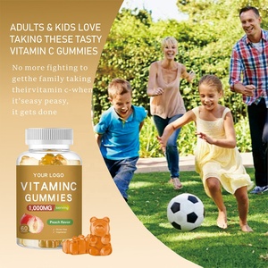 Gummies à la vitamine <span class=keywords><strong>C</strong></span> OEM ODM - 1000 mg, haute puissance, soutien immunitaire, végétalien, sans sucre, non OGM, étiquette privée acceptée (MOQ 500 pièces) - Product Image 4
