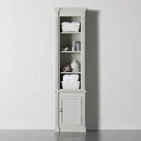 Bibliothèque Modulaire en Bois Massif Français, avec Rainurage Sculpté à la Main, pour Bibliothèque, Commode de Cuisine, Meuble d'Entrée, Vitrine de Présentation