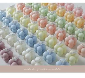 Cubo burbuja vela perfumada Color encantador dormitorio sala de estar <span class=keywords><strong>aire</strong></span> fragante aromaterapia vela sin humo lindo foto Prop Decoración - Product Image 3