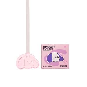 Pink Cute <b>Puppy</b> Gypsum Fragrance Hanging Wardrobe Aroma Patch Lasting Freshness Car Aroma Expansion Stone - Product Image 1