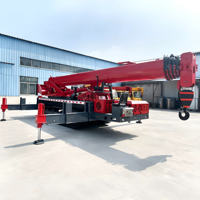Grue araignée sur chenilles certifiée CE de 15 tonnes avec stabilisateurs hydrauliques, hauteur de levage de 28 m, double alimentation pour les chantiers