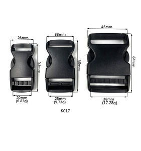 Matériau en Nylon, prix bon marché, approvisionnement d'usine en chine, boucle de fermeture de couleur noire, accessoires boucle en plastique - Product Image 1