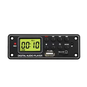 Module de lecteur mp3, carte mère, enregistreur vocal avec radio fm, noir, TPM006a, WMA, WAV, FLAC, APE, ACC