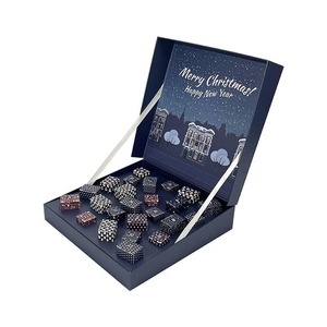 Christmas Chocolate Gift <b>Box</b> Luxury Rigid Paper <b>Box</b> With Divider Tray For Candy <b>Cookie</b> Holiday Xmas Gift Packaging Custom Logo P - Product Image 3