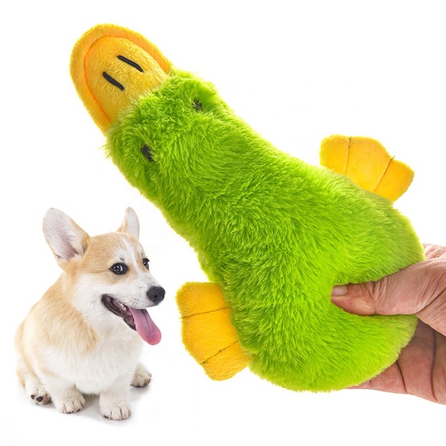 Cheap Plush Duck Pet Squeak Toys Dog Cat Chew Toys Pet Interactive & Movement Toys