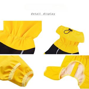 Escote ajustable pecho 4 piernas grande mascota lluvia perro ropa chaqueta Poncho reflectante a prueba de viento impermeable lluvia abrigo <span class=keywords><strong>para</strong></span> <span class=keywords><strong>perros</strong></span> - Product Image 3