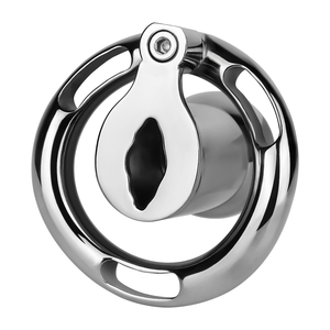 Ceinture de chasteté en cuir PU FRRK pour cage à pénis plate inversée en métal, verrouillage du pénis, jouets pour adultes <span class=keywords><strong>BDSM</strong></span>, accessoires sexuels pour la retenue du pénis masculin - Product Image 3
