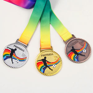 Medaglie da Calcio Personalizzate <span class=keywords><strong>2026</strong></span> Nuove in Oro, Argento e Bronzo con Nastro - Vendita Calda - Product Image 4