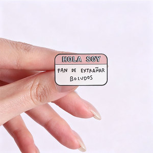 Pin esmaltado del Trío de <span class=keywords><strong>Memes</strong></span> Españoles, insignia para solapa, decoración para chaqueta y bolso de uso diario - Product Image 2