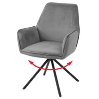 Chaises de salle à manger en acier inoxydable, style contemporain, tissu vert, fauteuil de salle à manger de luxe